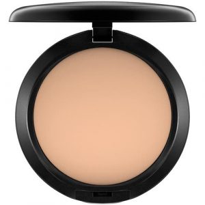 MAC Studio Fix Powder Plus Foundation compact in shade NW25 with black casing and mirror inside