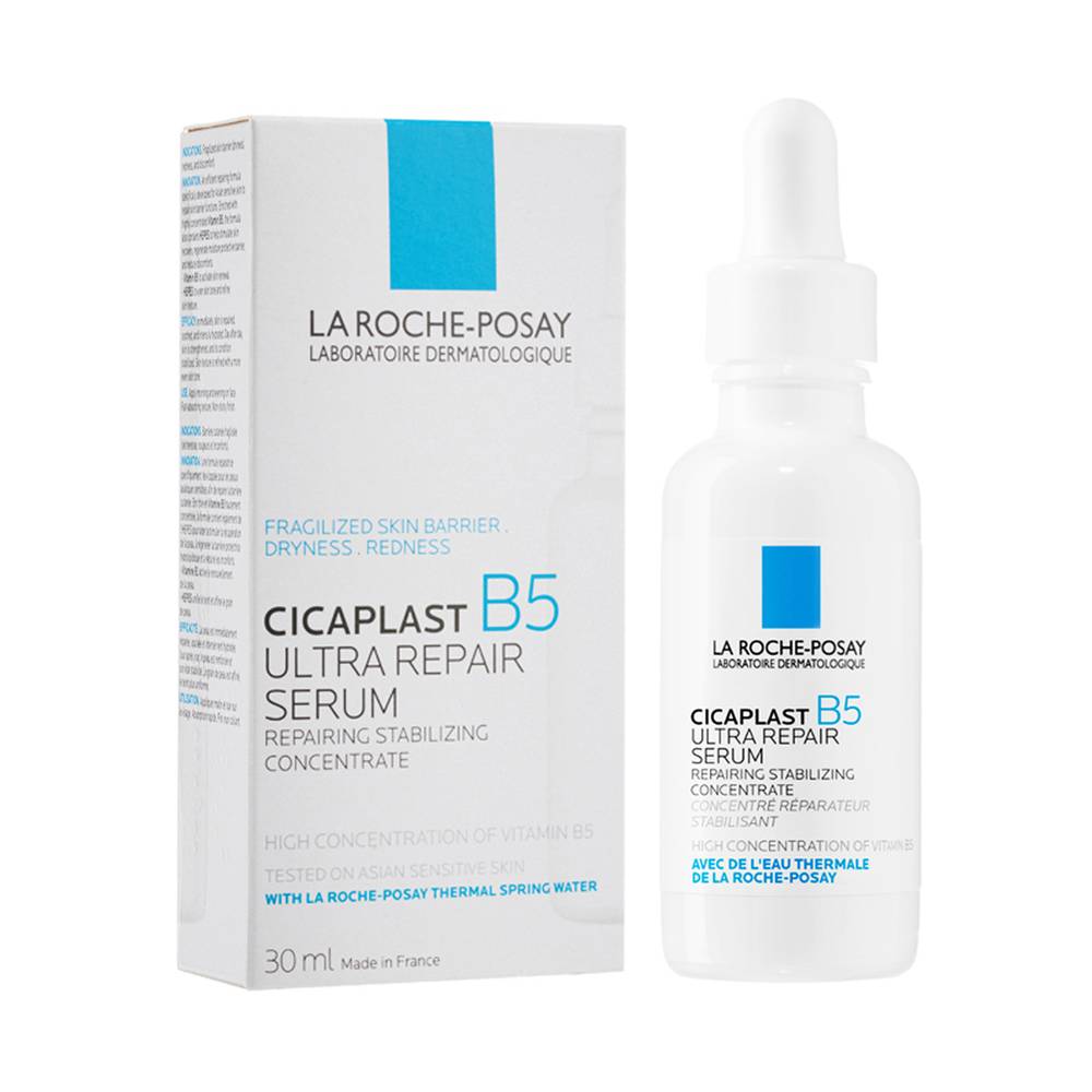 La Roche-Posay Cicaplast B5 Serum 30ML bottle on white background