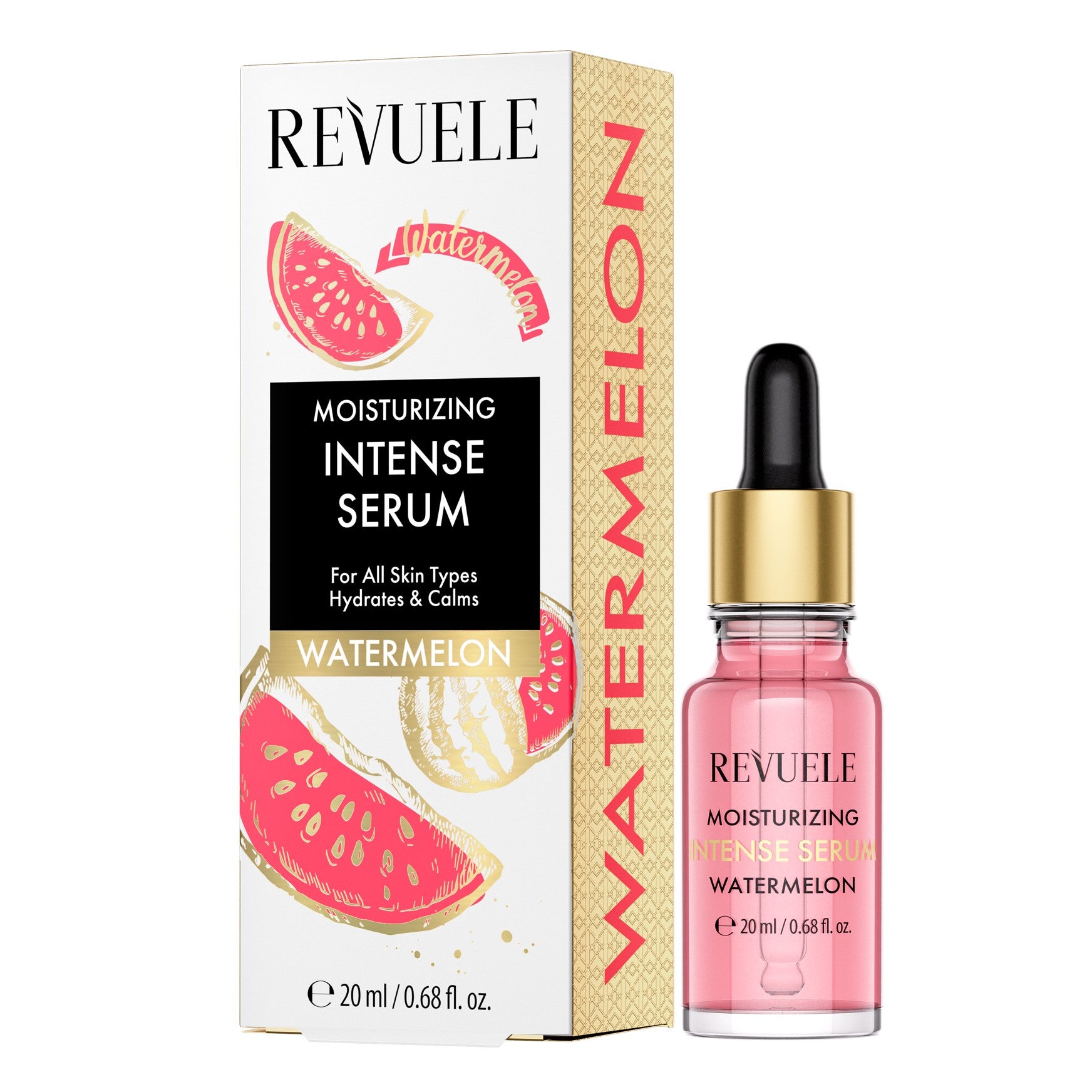 Revuele Watermelon Intense Serum 20ml bottle with pink label
