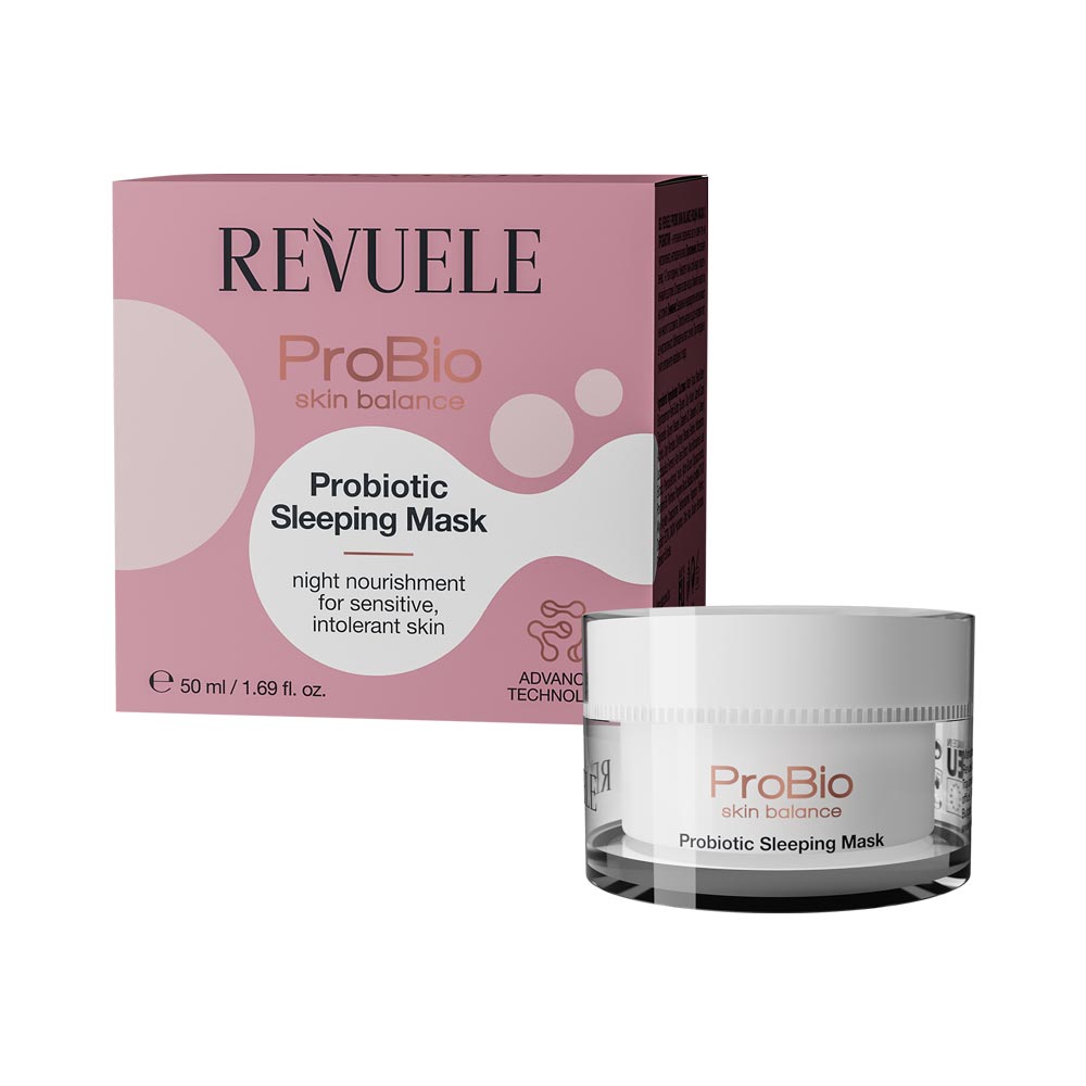 Revuele ProBio Skin Balance sleeping mask 50ml tube packaging front view