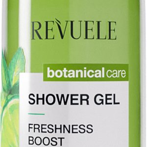 Revuele Freshness Boost Shower Gel 400ml bottle with citrus and coconut milk design