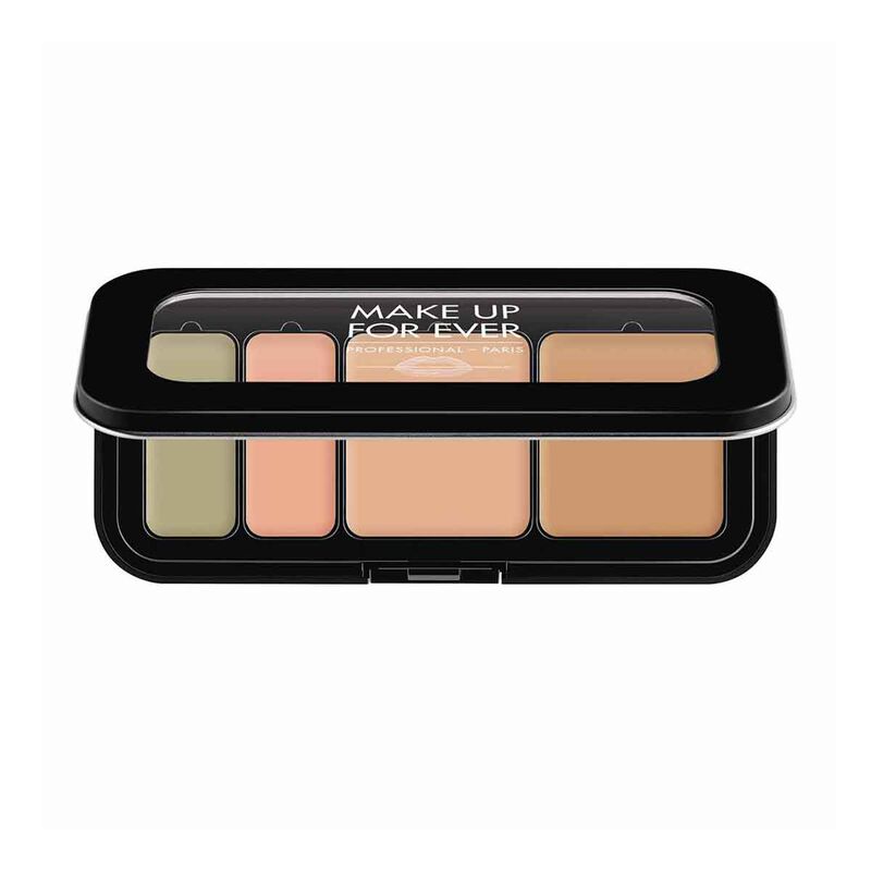 Make Up Forever Ultra HD Underpainting Color Correcting Palette in shade #25 Light, open with six colour-correcting pans