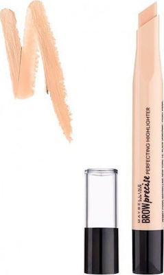Maybelline Eye Studio Brow Precise Perfecting Highlighter in Champagne shade, angled tube
