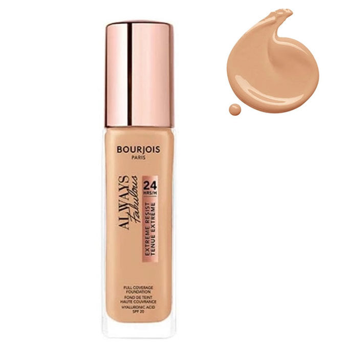 Bourjois Always Fabulous Foundation 30ml bottle in Light Sand shade