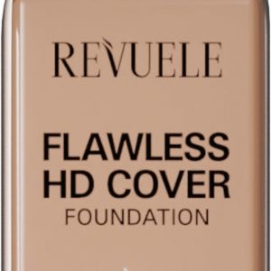 Revuele Serum Foundation No2 Vanila 33ml pump bottle with beige cap and frosted glass jar