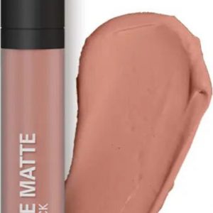 Revuele Supreme Matte Liquid Lipstick 24 Nude Apricot tube in a soft nude shade with precise applicator wand