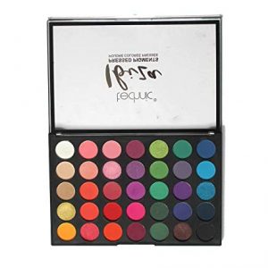 Technic Ibiza Pressed Pigment Palette with 35 vibrant eyeshadow shades in mirrored compact packaging