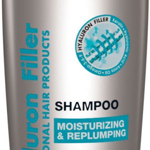 Revuele Hyaluron Filler Shampoo in white bottle with blue accents, 250ml size