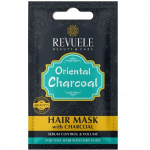 Revuele Hair Mask With Charcoal 25ml tube front view