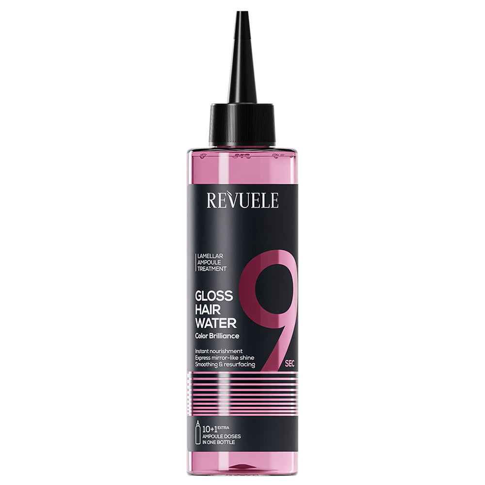 Revuele Gloss Hair Water Color Brilliance 220ml bottle with glossy purple label