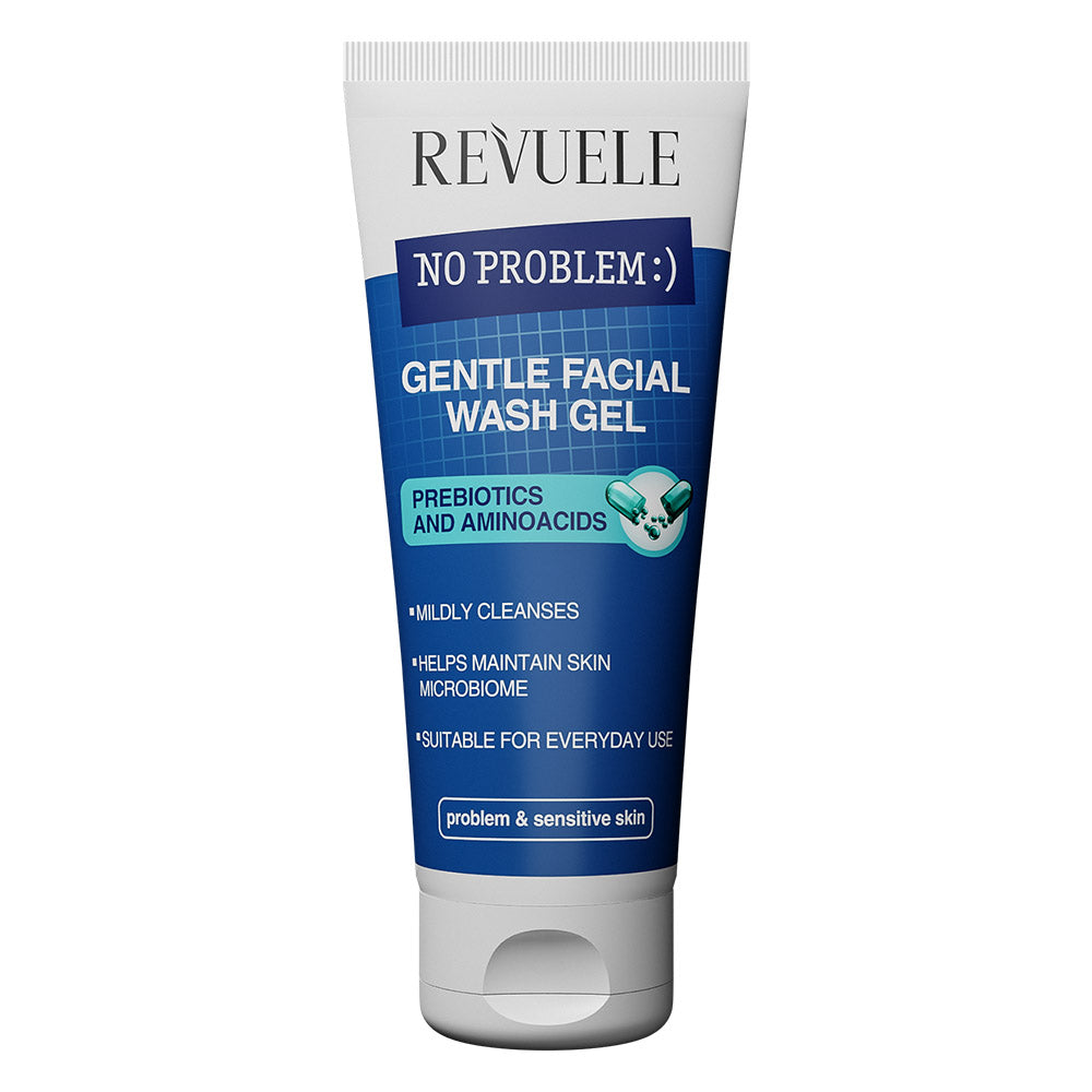 Revuele Gentle Facial Wash Gel 200 ml tube on white background