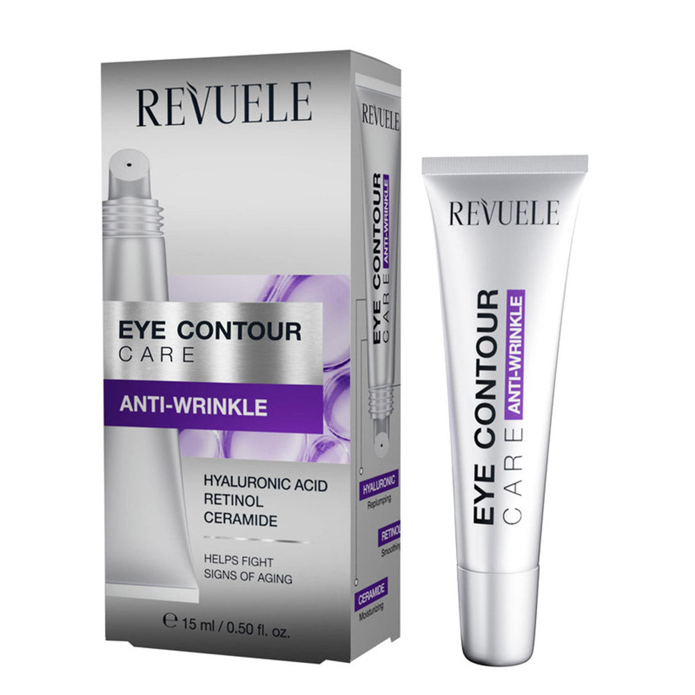 Revuele Eye Contour Care Anti-Wrinkle 15 ml tube packaging front view