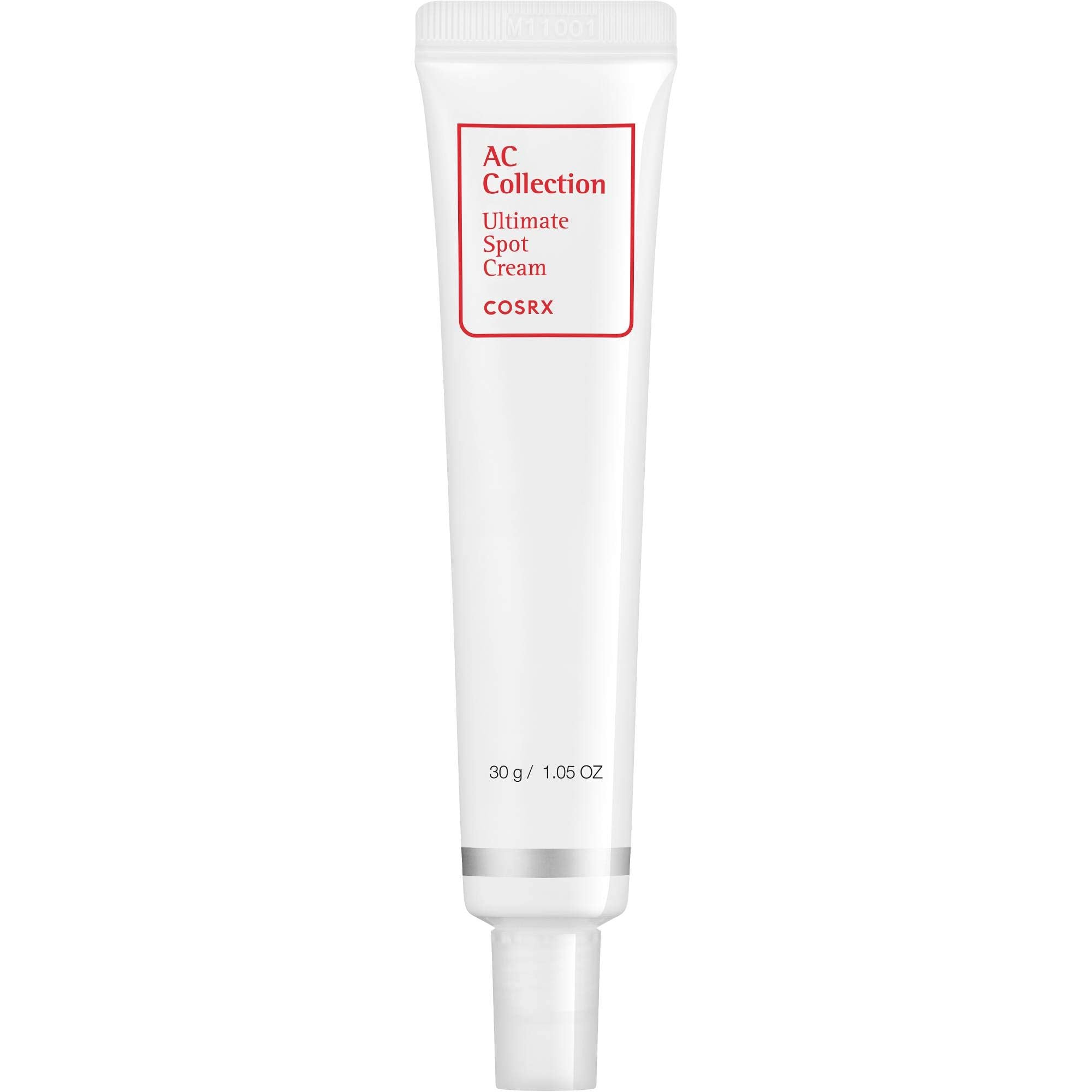 Cosrx Ultimate Spot Cream 30G tube packaging, white with green accents