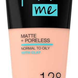 Maybelline New York Face Foundation Warm Nude 128 30 ml bottle on white background