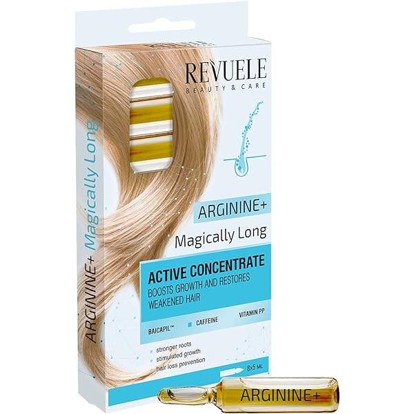 Revuele Arginine Hair Concentrate ampoules 5 ml box packaging front view