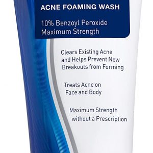 PanOxyl Acne Foaming Wash 5.5 Oz bottle with red and white label