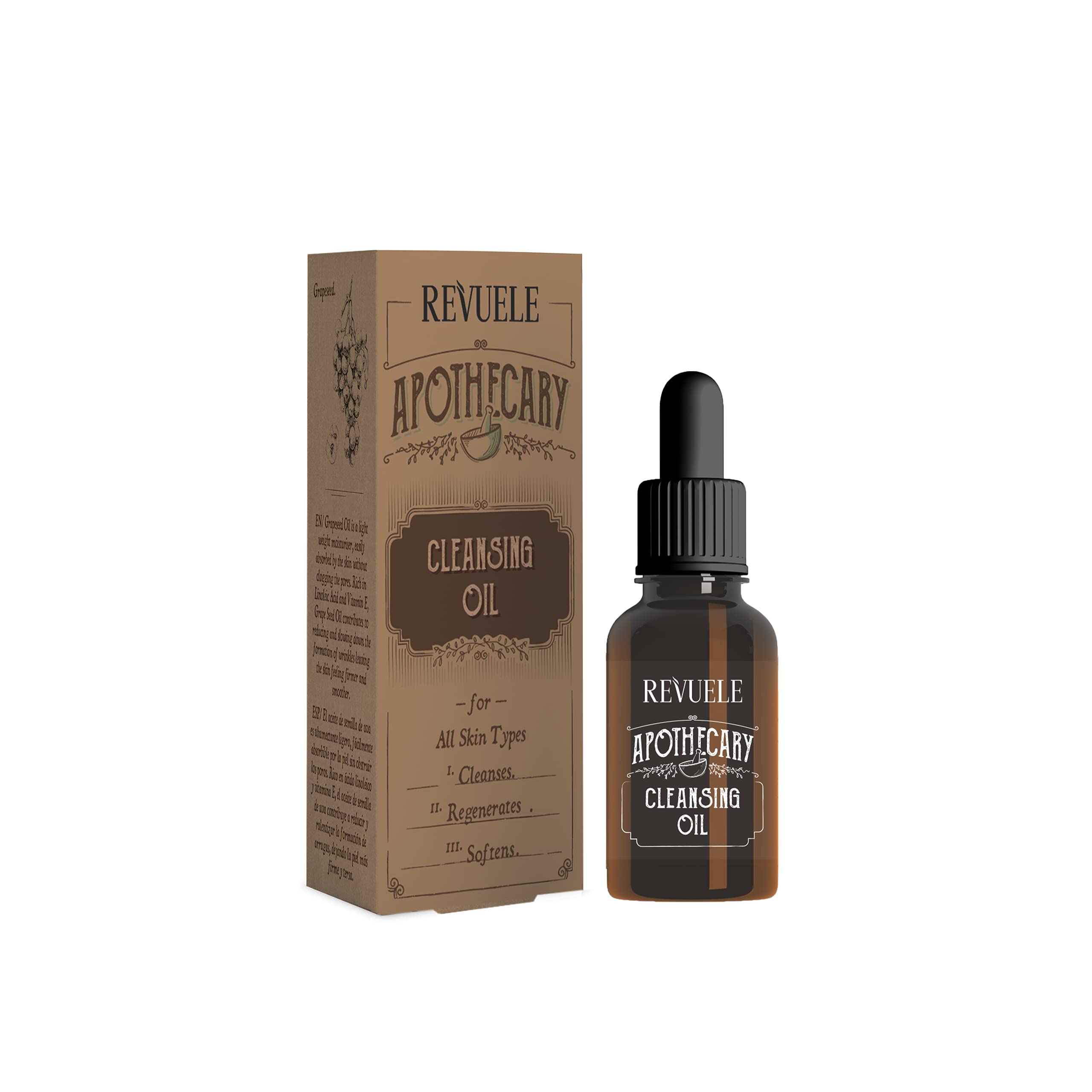 Revuele Apothecary Cleansing Oil 30 ml bottle against a light background