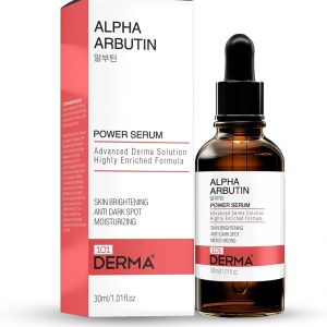 101 Derma Arbutin Power Serum bottle with dropper on white background