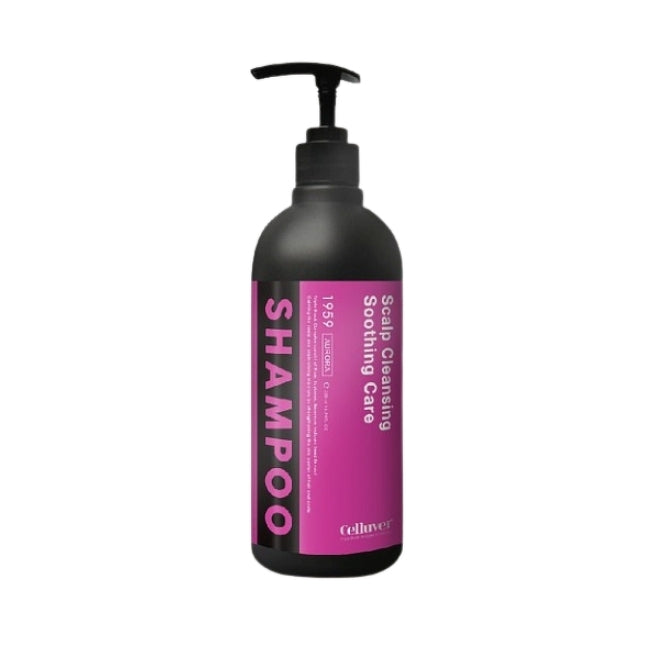 CELLUVER Perfume Shampoo #Aurora 500ml bottle with floral design and pump dispenser