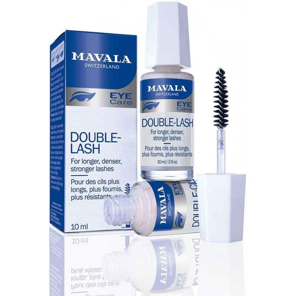 Mavala Double Lash Eye Care Serum 10 ml packaging – sleek white tube with green accents