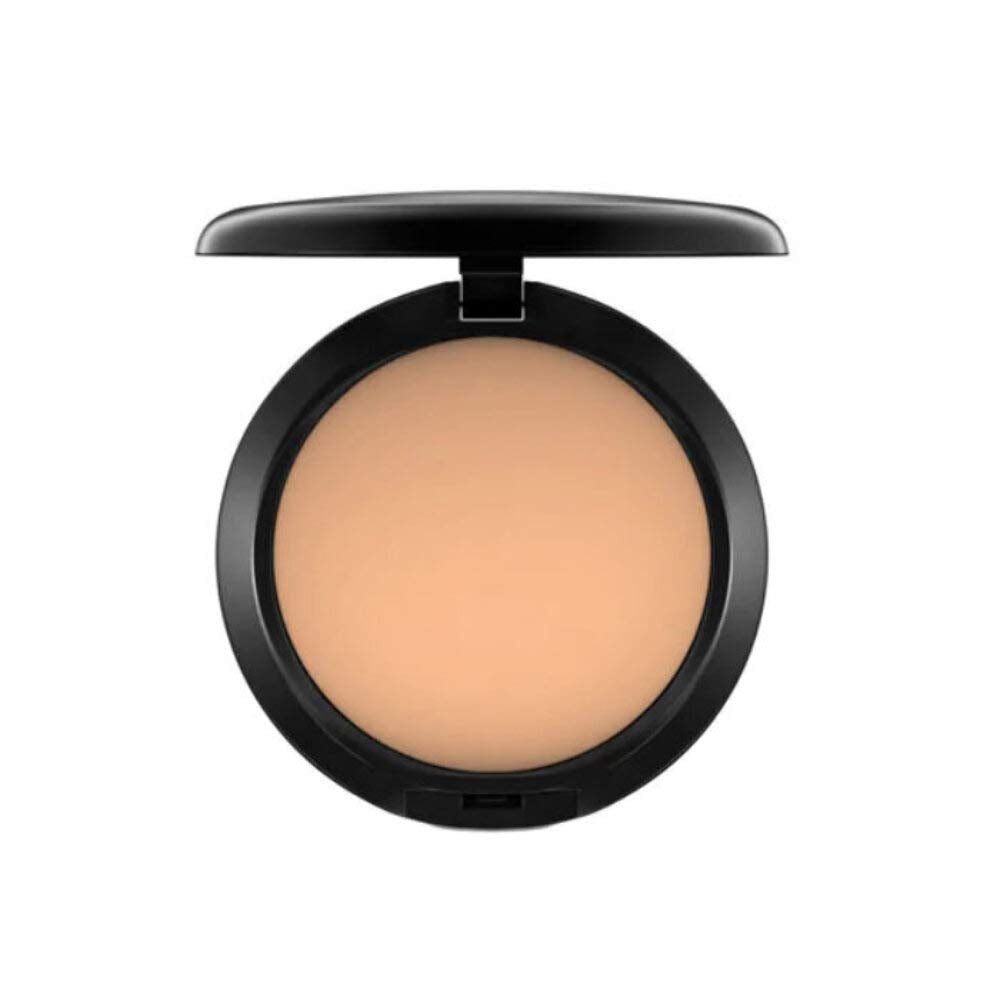 MAC Studio Fix Powder Plus Foundation compact in shade NW30, front view with gold lettering