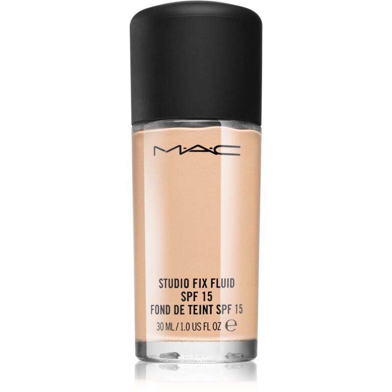 MAC Studio Fix Fluid SPF 15 NW20 foundation bottle with pump and matte finish