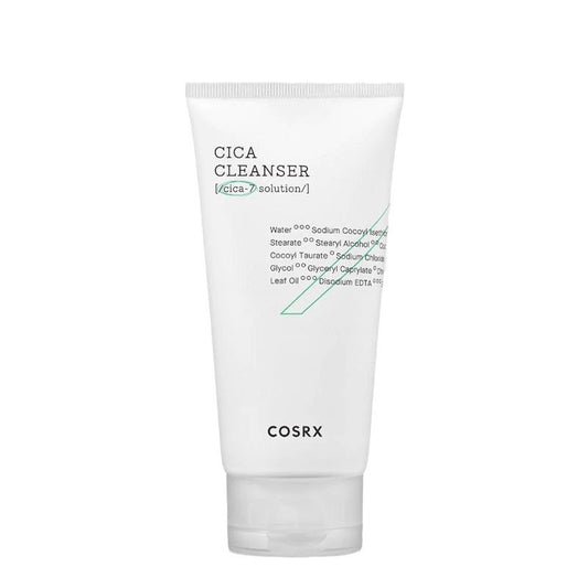 COSRX Pure Fit Cica Cleanser 150ml front packaging with white tube and green accents