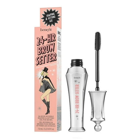 Benefit 24 HR Brow Setter Gel mini tube with dual-ended wand, 3.5ml size