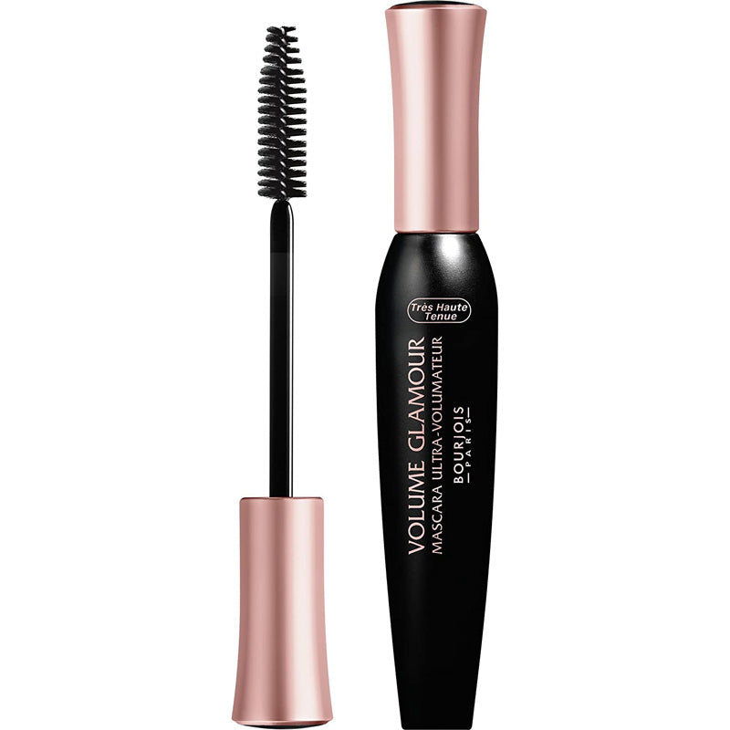 Bourjois Volume Glamour Mascara in Noir Ebene, black tube with gold accents