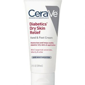 CeraVe Diabetics Dry Skin Relief Moisturizing Cream 236ml tube on white background