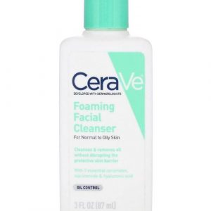CeraVe Foaming Facial Cleanser 87ml bottle on white background
