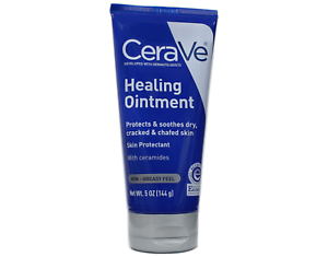 CeraVe Healing Ointment 144g jar with blue and white label on a flat surface
