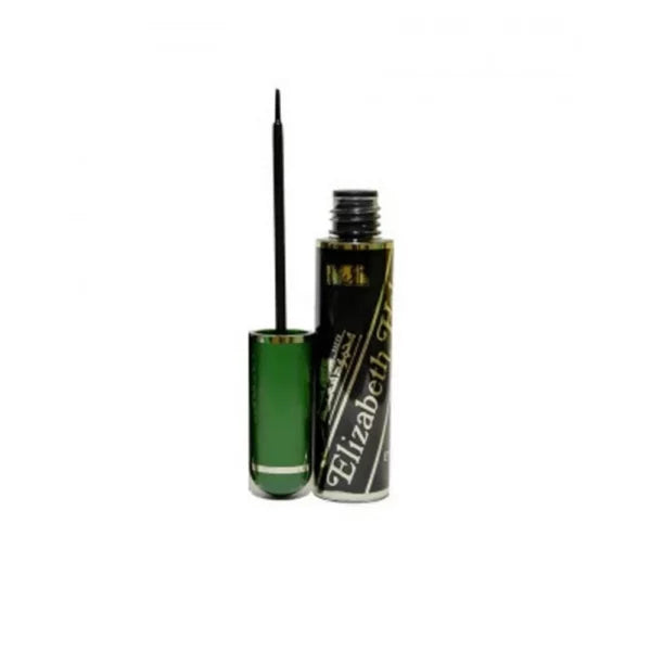 Mahmood Saeed Elizabeth Helen Fluid Eyeliner in black packaging with a sleek, slim tube and precision tip applicator.