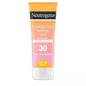 Neutrogena Invisible Daily Defense SPF 60 sunscreen spray 5oz bottle packaging