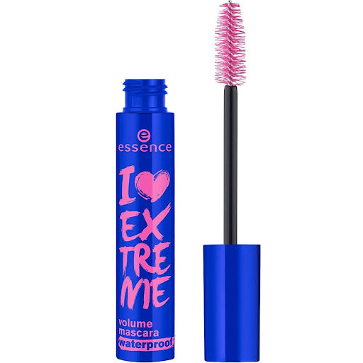 Essence I Love Extreme Waterproof Volume Mascara tube in ultra black with silver cap