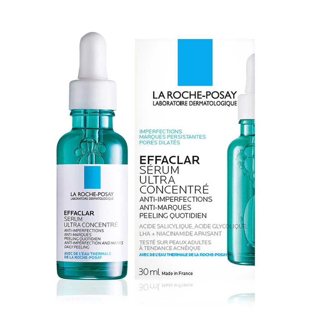 La Roche-Posay Effaclar Ultra Concentrated Serum 30ml glass bottle with dropper