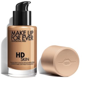 MAKE UP FOR EVER HD Skin Foundation bottle in shade 2Y36 Warm Honey with pump dispenser