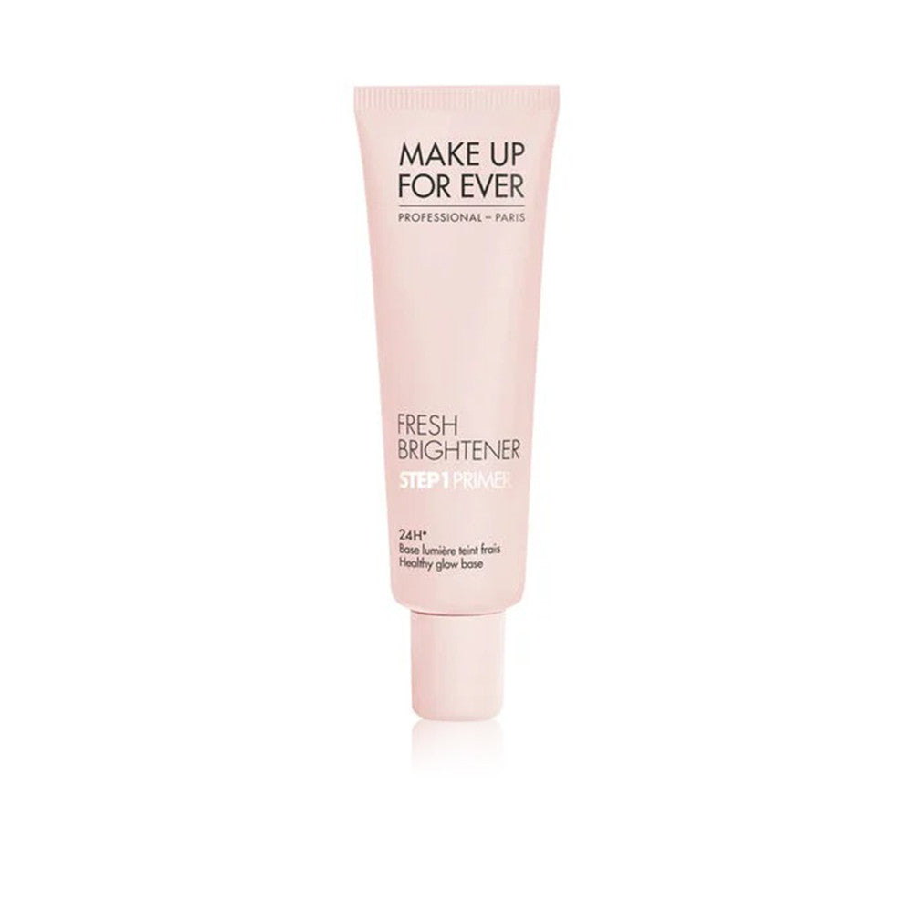 Make Up Forever primer swiped on cheekbones for a natural luminous glow before foundation