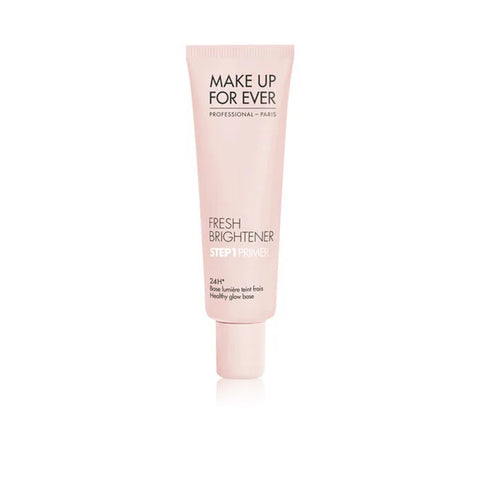 Texture of Make Up Forever Fresh Brightener primer on fingertips showing lightweight gel