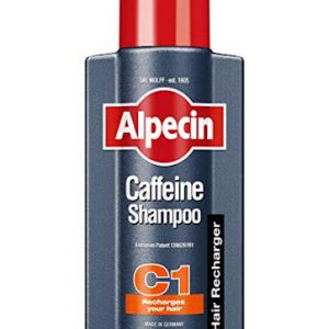 Alpecin Caffeine Shampoo C1 in a 250ml bottle, silver and black packaging