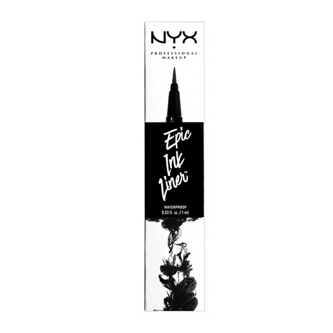 NYX Professional Makeup Epic Ink Liner in black packaging with fine felt-tip applicator