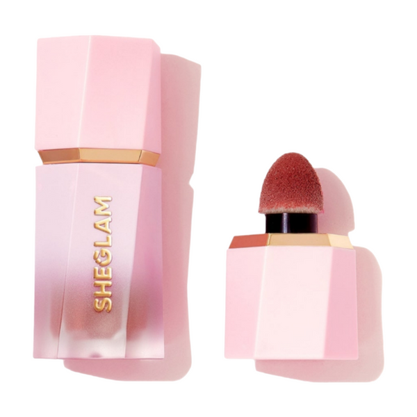 Sheglam Color Bloom Liquid Blush Swipe Right packaging, 5.2ml tube with sponge applicator