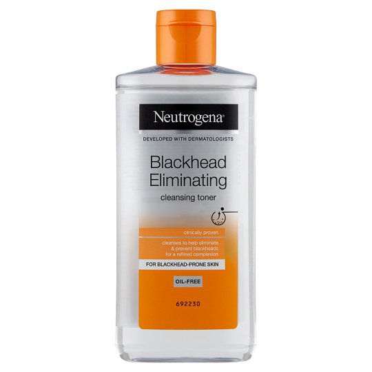 Neutrogena Blackhead Eliminating Cleansing Toner 200ml bottle on white background