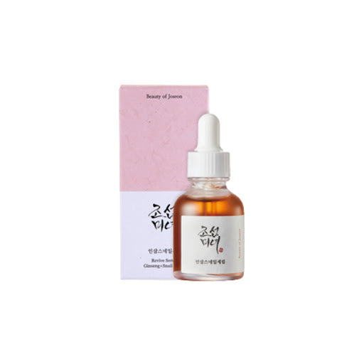 Beauty Of Joseon Ginseng Snail Mucin Revive Serum 30ml bottle with amber liquid