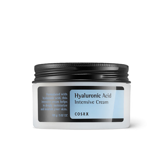 Cosrx Hyaluronic Acid Intensive Cream 100g jar on white surface