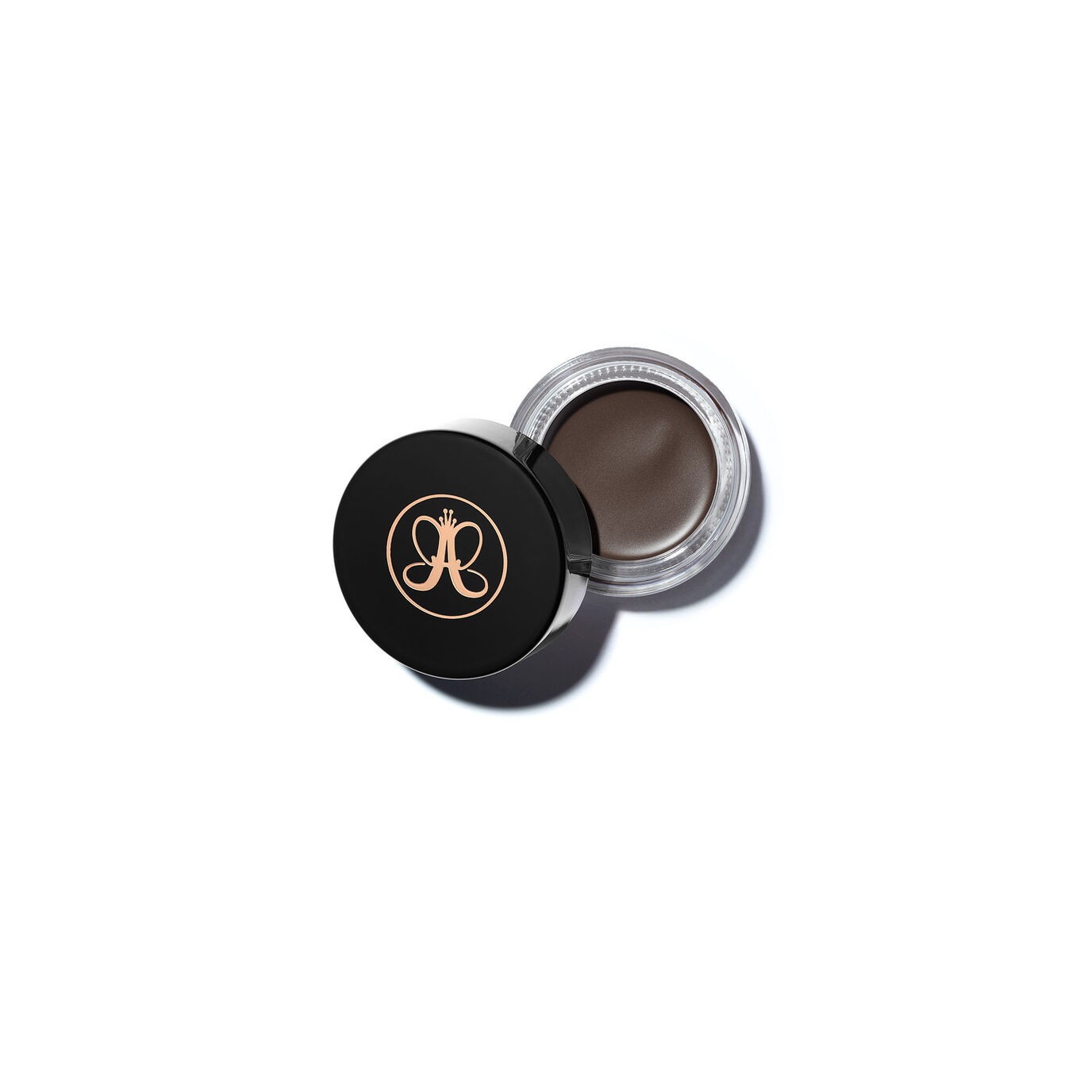 Anastasia Beverly Hills DIPBROW Pomade 4g in Ash Brown, compact jar with black lid