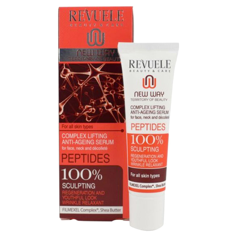 Revuele Complex Lifting Anti-Aging Serum 35ml peptide-infused formula in white dropper bottle