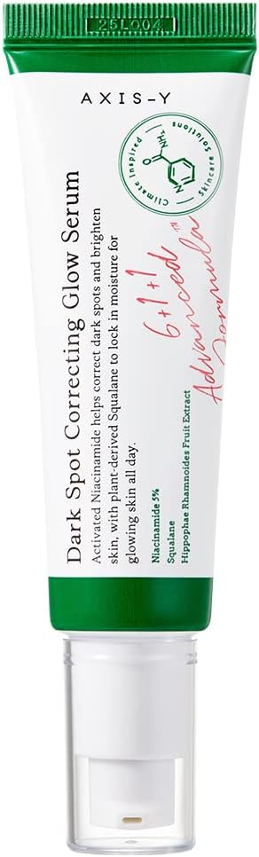 Axis-Y dark spot serum 50ml pump bottle on white