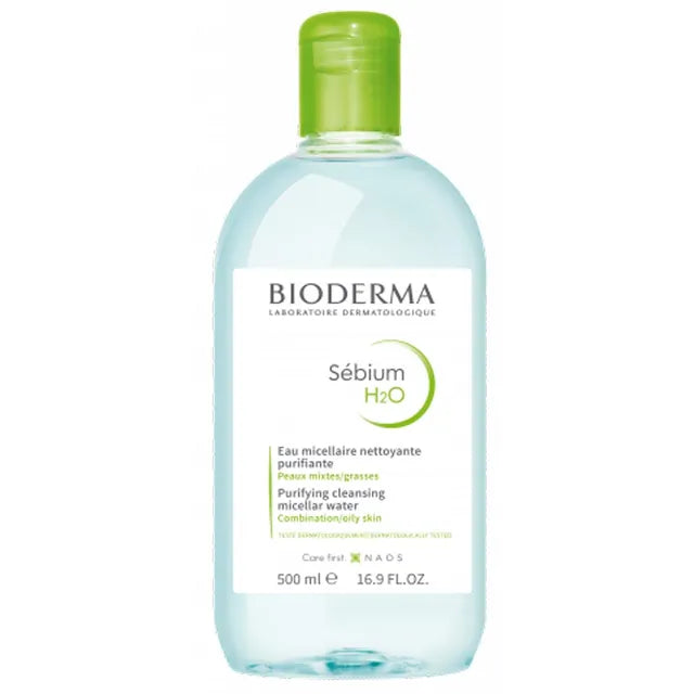 Bioderma Sebium micellar water 500ml bottle front view