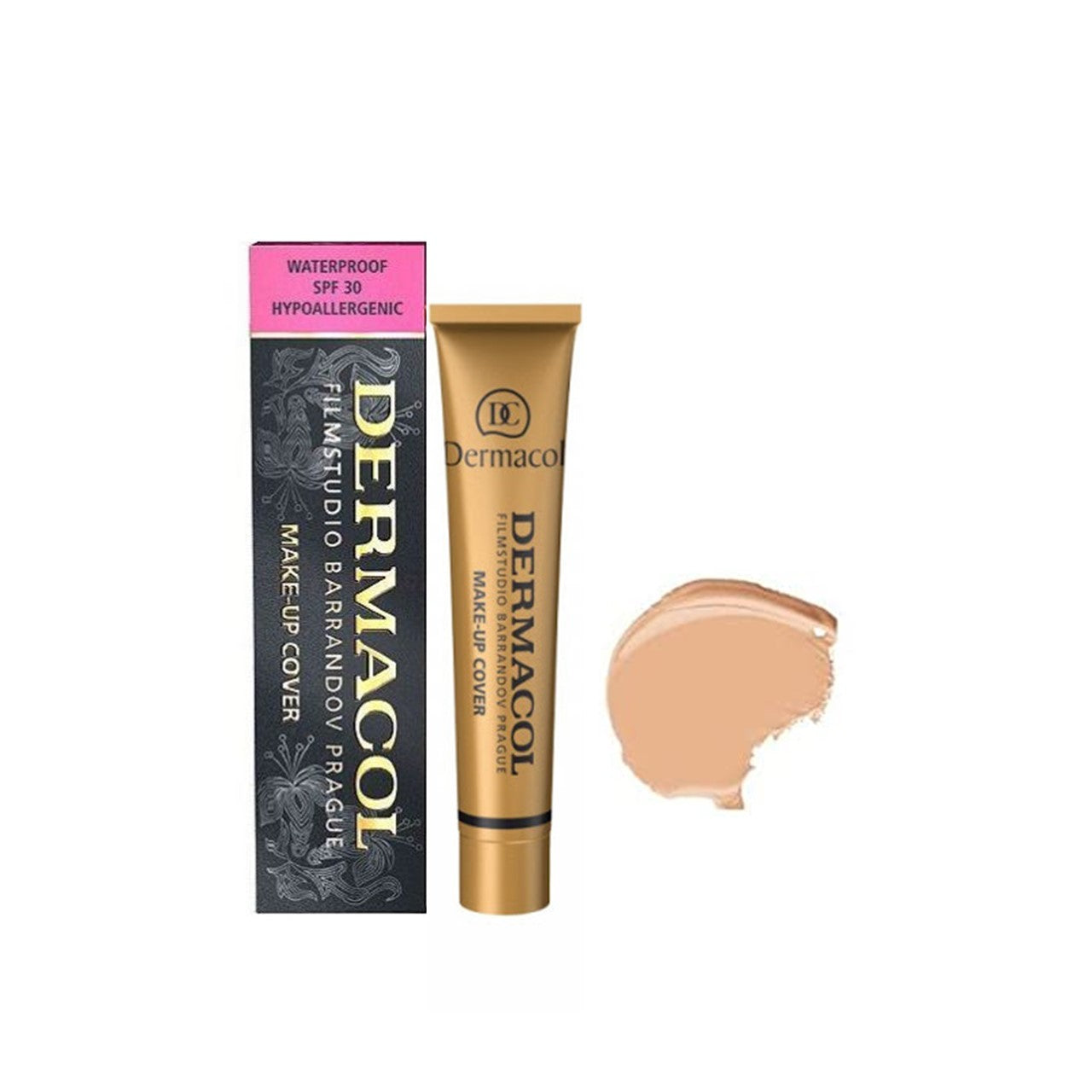 MAC Dermacol Make-Up Cover Foundation in shade 212, 30g tube on white background